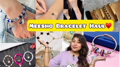 meesho bracelet haul